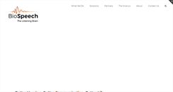 Desktop Screenshot of biospeech.com
